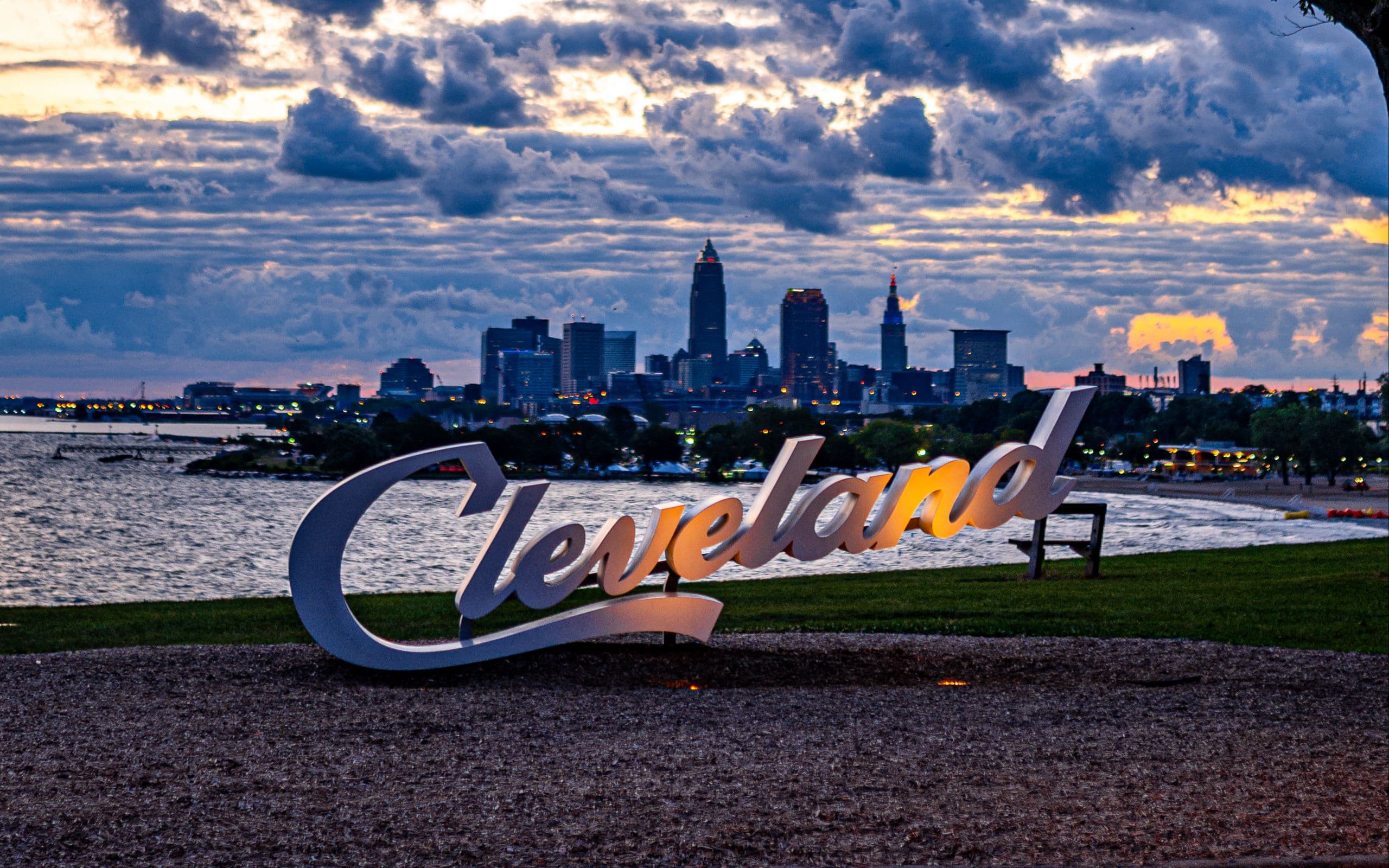 Ohio skyline at sunrise